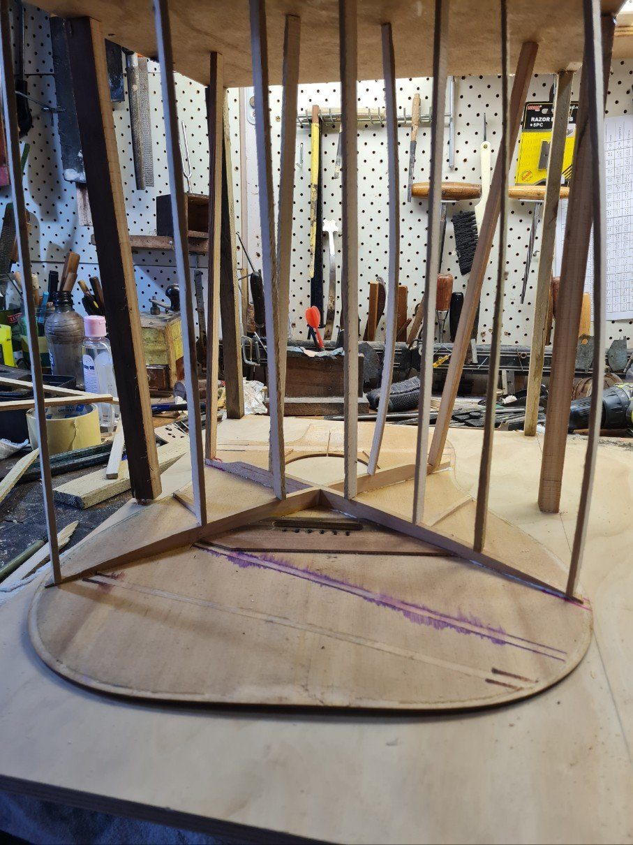 Flood-damaged guitar repair, photo 5